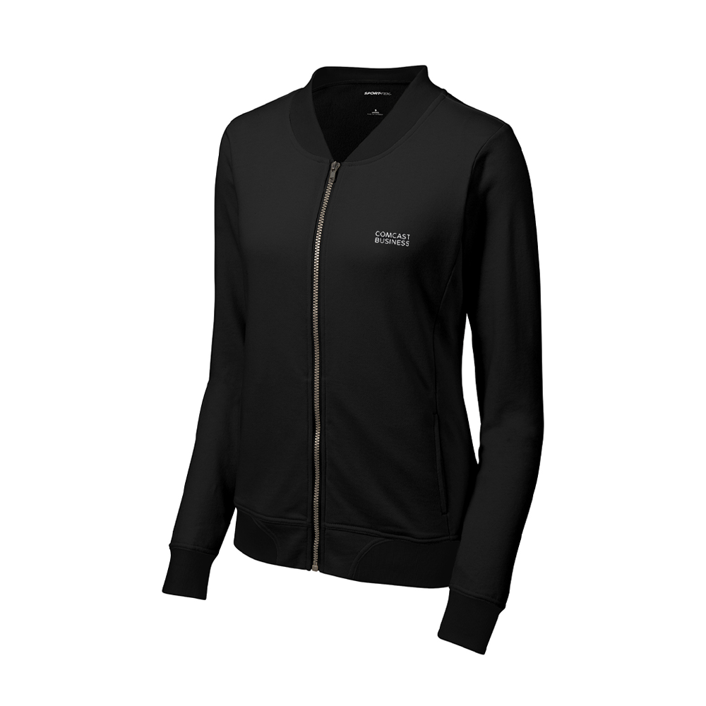 Comcast Business Women's French Terry Lightweight Bomber Style Jacket