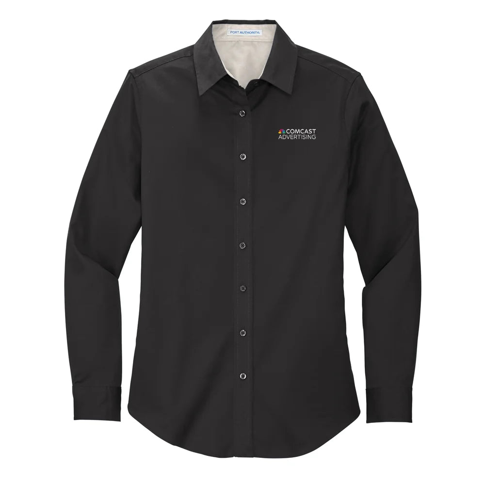 Comcast Advertising Women's Easy-Care Poplin Shirt