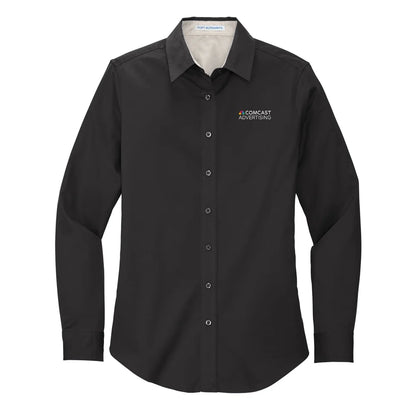 Comcast Advertising Women's Easy-Care Poplin Shirt