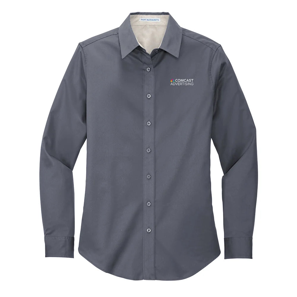 Comcast Advertising Women's Easy-Care Poplin Shirt