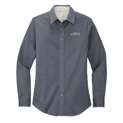 Comcast Advertising Women's Easy-Care Poplin Shirt