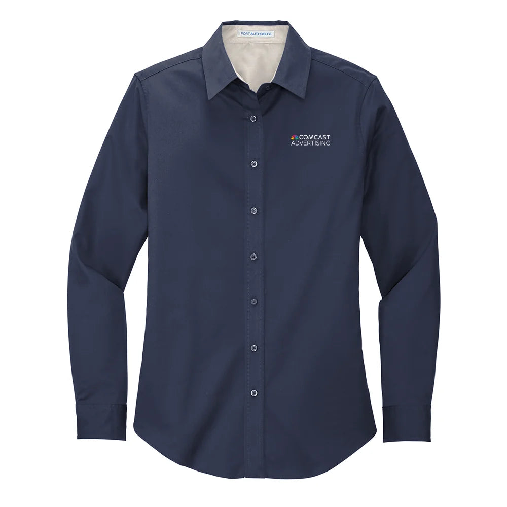 Comcast Advertising Women's Easy-Care Poplin Shirt