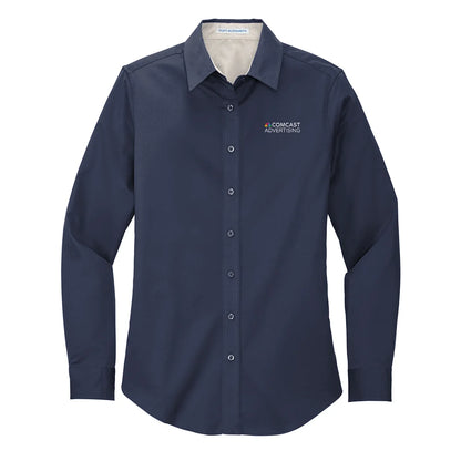 Comcast Advertising Women's Easy-Care Poplin Shirt