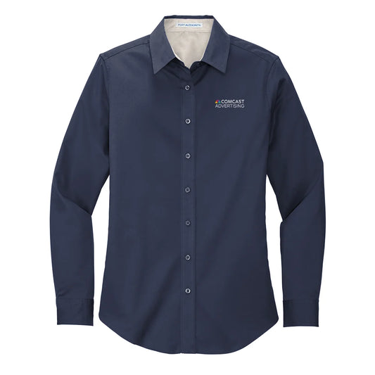Comcast Advertising Women's Easy-Care Poplin Shirt