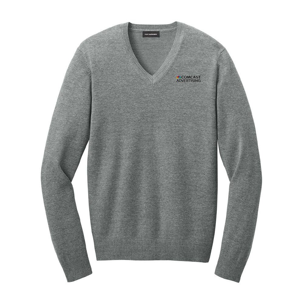 Comcast Advertising Men's Easy Care V-Neck Sweater