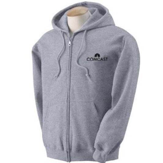 Comcast 50/50 Cotton Hoodie With Full Zip