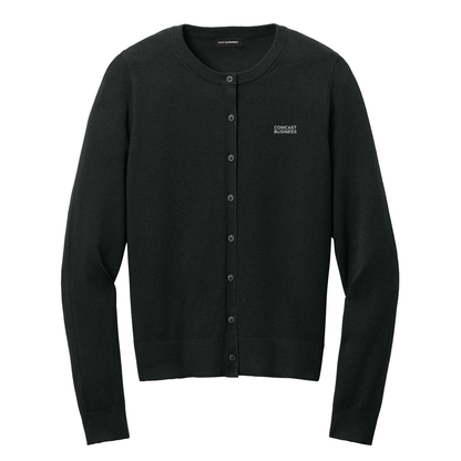 Comcast Business Women's Easy Care Crewneck Cardigan Sweater