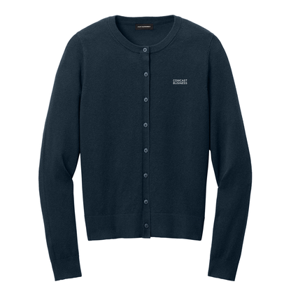 Comcast Business Women's Easy Care Crewneck Cardigan Sweater