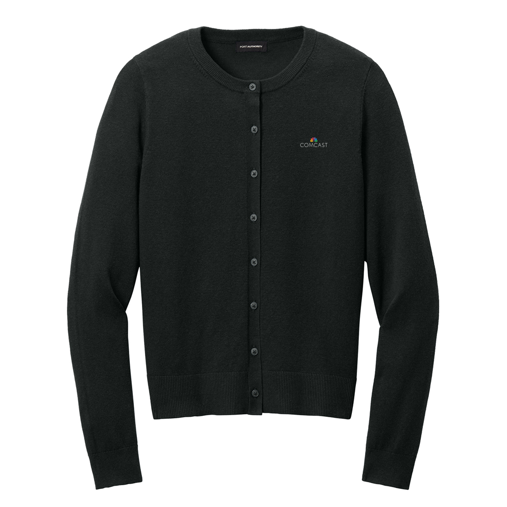 Comcast Women's Easy Care Crewneck Cardigan Sweater