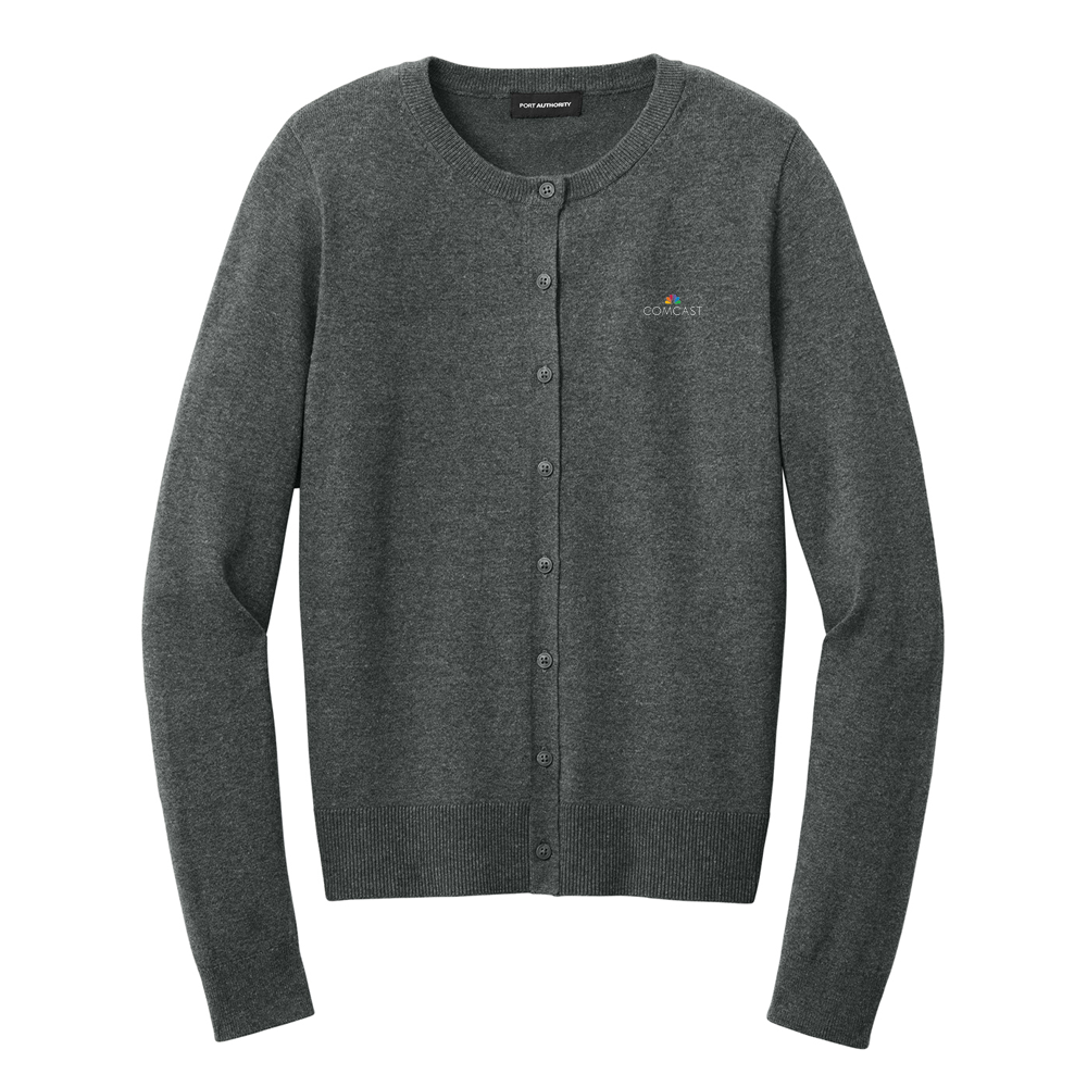 Comcast Women's Easy Care Crewneck Cardigan Sweater