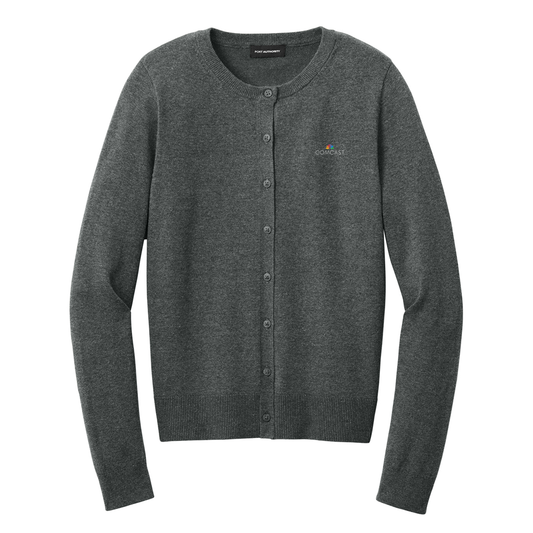 Comcast Women's Easy Care Crewneck Cardigan Sweater