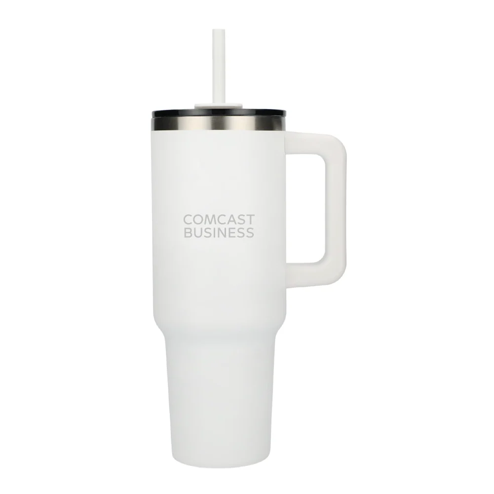 Comcast Business Pinnacle 40 oz Vacuum Tumbler w/ Straw