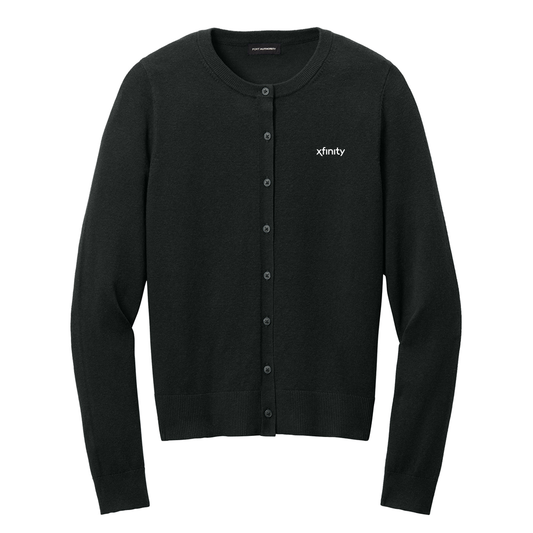 Xfinity Women's Easy Care Crewneck Cardigan Sweater
