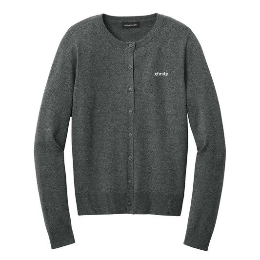 Xfinity Women's Easy Care Crewneck Cardigan Sweater